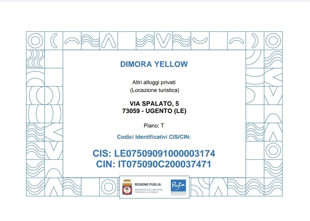 CIN DIMORA YELLOW